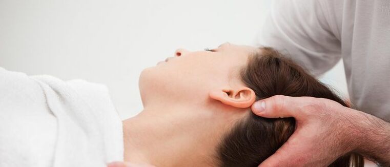 Patient with cervical osteochondosis